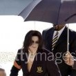 Michael Jackson arrives at the Santa Barbara County courthouse.
