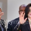 Michael Jackson arrives at the Santa Barbara County courthouse.