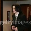 Michael Jackson arrives at the Santa Barbara County courthouse.