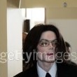 Michael Jackson arrives at the Santa Barbara County courthouse.