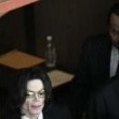 Michael Jackson arrives at the Santa Barbara County courthouse.