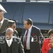 Michael Jackson arrives at the Santa Barbara County courthouse.