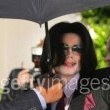 Michael Jackson arrives at the Santa Barbara County courthouse.