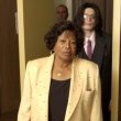 Michael Jackson arrives at the Santa Barbara County courthouse.