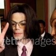 Michael Jackson arrives at the Santa Barbara County courthouse.