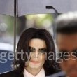 Michael Jackson arrives at the Santa Barbara County courthouse.
