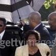 Michael Jackson arrives at the Santa Barbara County courthouse.