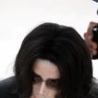 Michael Jackson arrives at the Santa Barbara County courthouse.
