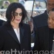 Michael Jackson arrives at the Santa Barbara County courthouse.
