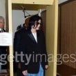 Michael Jackson arrives at the Santa Barbara County courthouse.