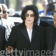 Michael Jackson arrives at the Santa Barbara County courthouse.