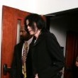 Michael Jackson arrives at the Santa Barbara County courthouse.