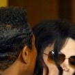 Michael Jackson arrives at the Santa Barbara County courthouse.