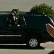 Michael Jackson arrives at the Santa Barbara County courthouse. Jury Selection.