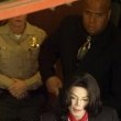 Michael Jackson arrives at the Santa Barbara County courthouse. Jury Selection.