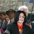 Michael Jackson arrives at the Santa Barbara County courthouse. Jury Selection.
