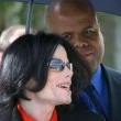 Michael Jackson arrives at the Santa Barbara County courthouse. Jury Selection.
