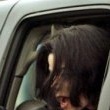 Michael Jackson arrives at the Santa Barbara County courthouse. Jury Selection.