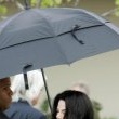 Michael Jackson arrives at the Santa Barbara County courthouse. Jury Selection.