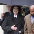 Michael Jackson arrives at the Santa Barbara County courthouse. Jury Selection.