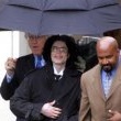 Michael Jackson arrives at the Santa Barbara County courthouse. Jury Selection.