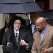 Michael Jackson arrives at the Santa Barbara County courthouse. Jury Selection.