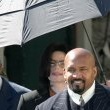 Michael Jackson arrives at the Santa Barbara County courthouse. Jury Selection.