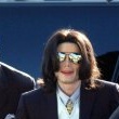 Michael Jackson arrives at the Santa Barbara County courthouse. Jury Selection.