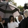 Michael Jackson arrives at the Santa Barbara County courthouse. Jury Selection.