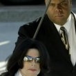 Michael Jackson arrives at the Santa Barbara County courthouse. Jury Selection.
