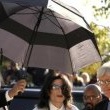 Michael Jackson arrives at the Santa Barbara County courthouse. Jury Selection.
