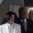 Michael Jackson arrives at the Santa Barbara County courthouse. Jury Selection.