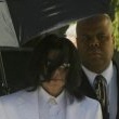 Michael Jackson arrives at the Santa Barbara County courthouse. Jury Selection.
