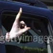 Michael Jackson arrives at the Santa Barbara County courthouse. Jury Selection.