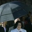 Michael Jackson arrives at the Santa Barbara County courthouse. Jury Selection.