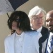 Michael Jackson arrives at the Santa Barbara County courthouse. Jury Selection.