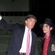 Michael Jackson attends the opening of Donald Trump's Taj Mahal Casino.