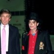 Michael Jackson attends the opening of Donald Trump's Taj Mahal Casino.