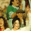 Michael Jackson performs at the most famous XXVII Superbowl Halftime Show.