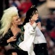 Michael Jackson performs at the most famous XXVII Superbowl Halftime Show.