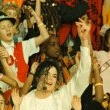 Michael Jackson performs at the most famous XXVII Superbowl Halftime Show.