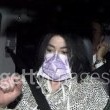 Michael Jackson shops at the Dusmann Cultural mega-store in Berlin