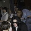 Michael Jackson visits Seibi Gakuen Children's Home in Tokyo, Japan.