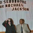 Michael Jackson visits Seibi Gakuen Children's Home in Tokyo, Japan.