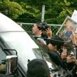 Michael Jackson visits Seibi Gakuen Children's Home in Tokyo, Japan.