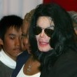 Michael Jackson visits Seibi Gakuen Children's Home in Tokyo, Japan.