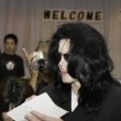 Michael Jackson visits Seibi Gakuen Children's Home in Tokyo, Japan.