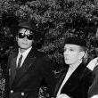 Michael, Lee Minnelli and Liza Minnelli attend the funeral of Vincente Minnelli.