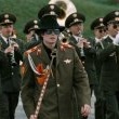 Michael marches with the Russian Defence Ministry Orchestra.