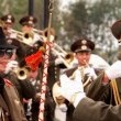 Michael marches with the Russian Defence Ministry Orchestra.